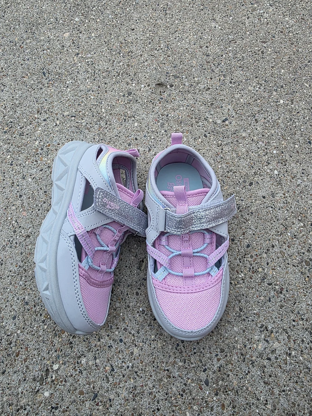 Oshkosh washable sandals With Pink Glitter Strap  Girl  10k